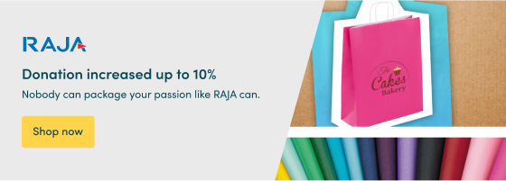 Nobody can package your passion like RAJA can. Donation increased up to 10% Shop now.